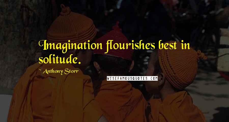 Anthony Storr Quotes: Imagination flourishes best in solitude.