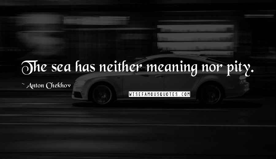 Anton Chekhov Quotes: The sea has neither meaning nor pity.