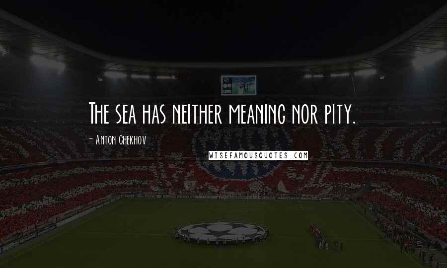 Anton Chekhov Quotes: The sea has neither meaning nor pity.