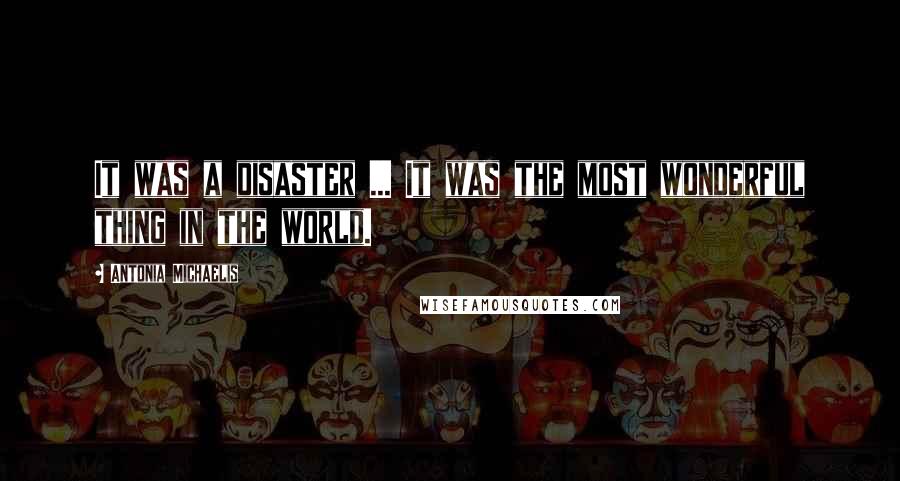 Antonia Michaelis Quotes: It was a disaster ... It was the most wonderful thing in the world.