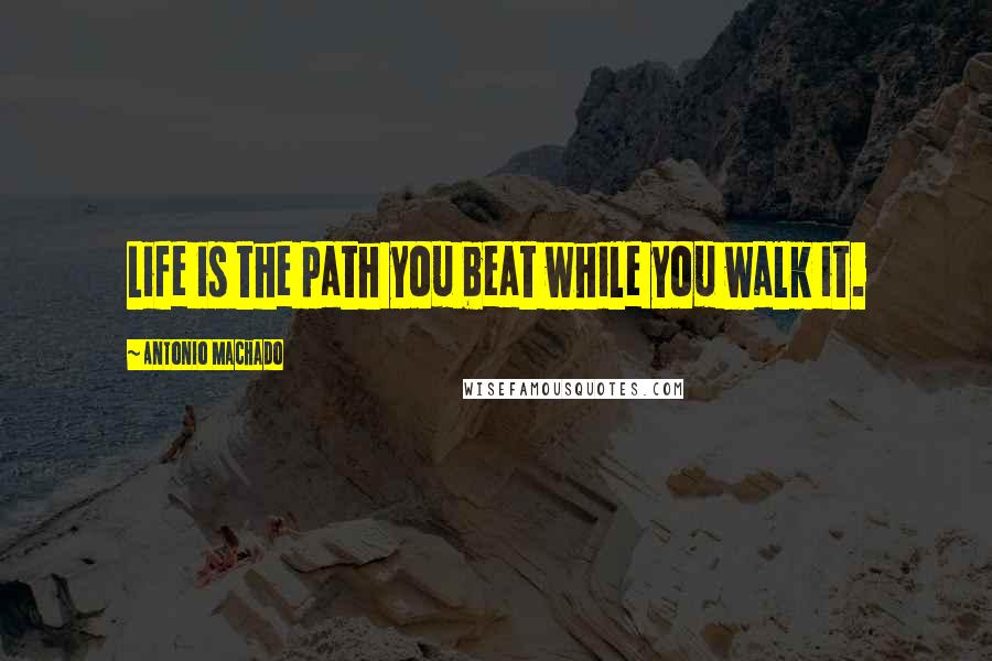 Antonio Machado Quotes: Life is the path you beat while you walk it.