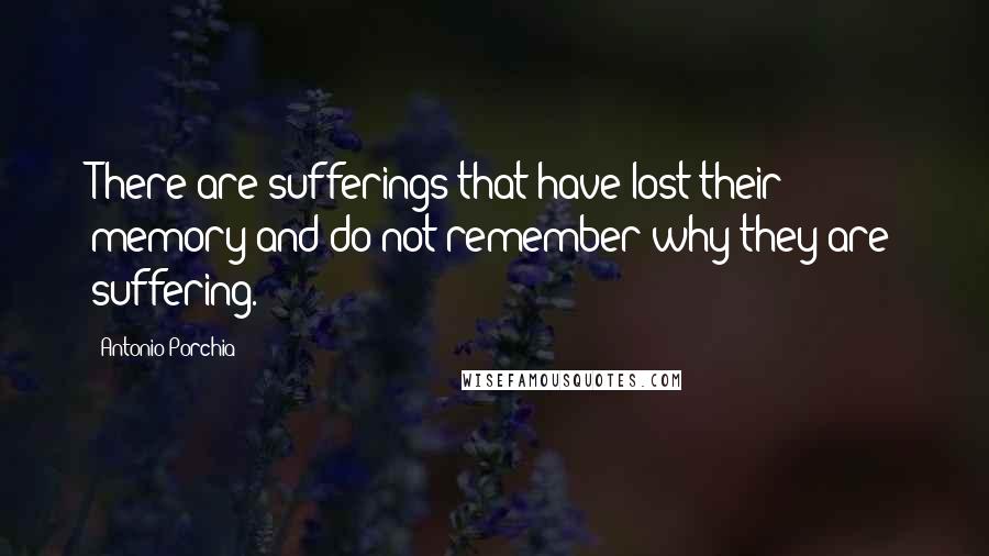 Antonio Porchia Quotes: There are sufferings that have lost their memory and do not remember why they are suffering.
