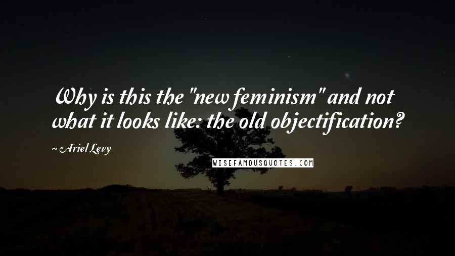 Ariel Levy Quotes: Why is this the "new feminism" and not what it looks like: the old objectification?