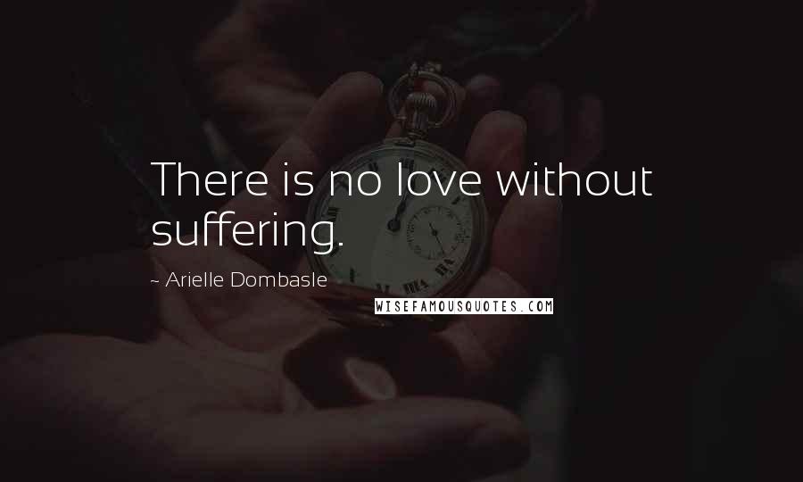 Arielle Dombasle Quotes: There is no love without suffering.