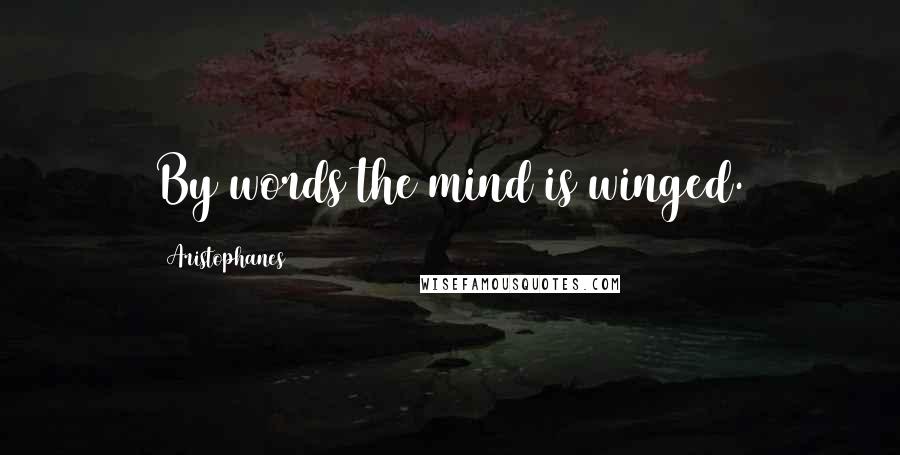 Aristophanes Quotes: By words the mind is winged.