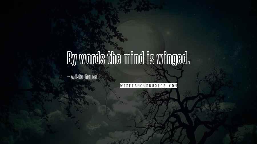 Aristophanes Quotes: By words the mind is winged.