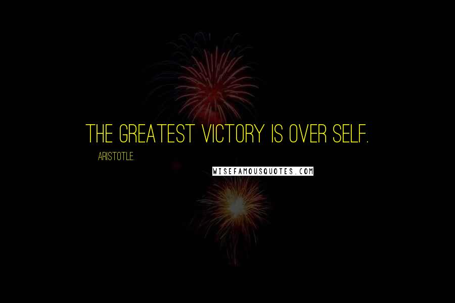 Aristotle. Quotes: The greatest victory is over self.