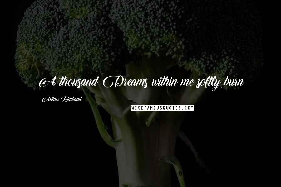 Arthur Rimbaud Quotes: A thousand Dreams within me softly burn