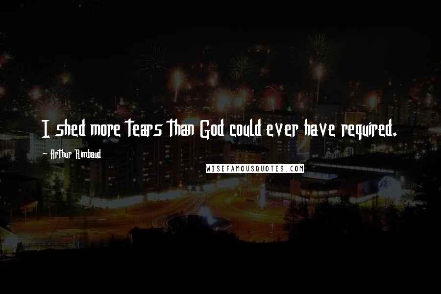 Arthur Rimbaud Quotes: I shed more tears than God could ever have required.