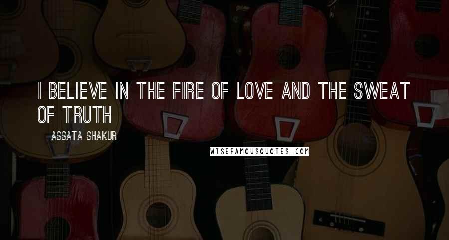 Assata Shakur Quotes: I Believe In The Fire Of Love And The Sweat Of Truth