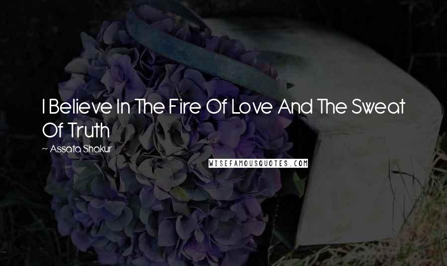 Assata Shakur Quotes: I Believe In The Fire Of Love And The Sweat Of Truth