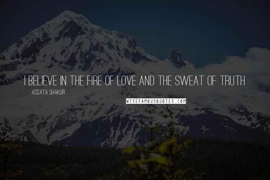 Assata Shakur Quotes: I Believe In The Fire Of Love And The Sweat Of Truth