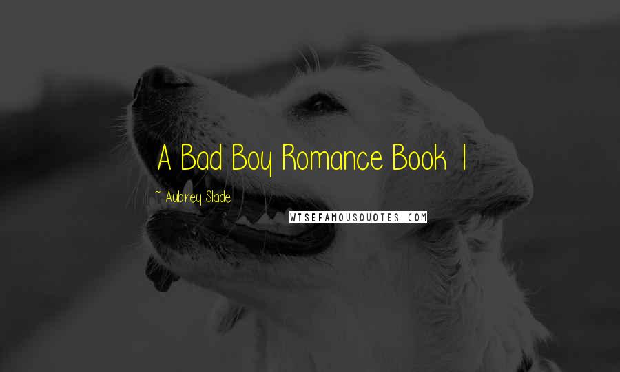 Aubrey Slade Quotes: A Bad Boy Romance Book 1