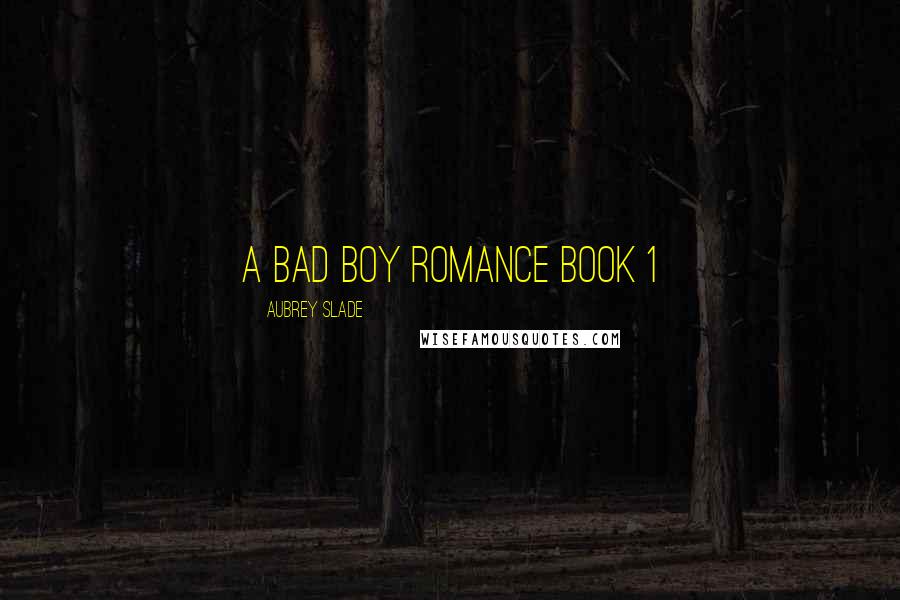 Aubrey Slade Quotes: A Bad Boy Romance Book 1