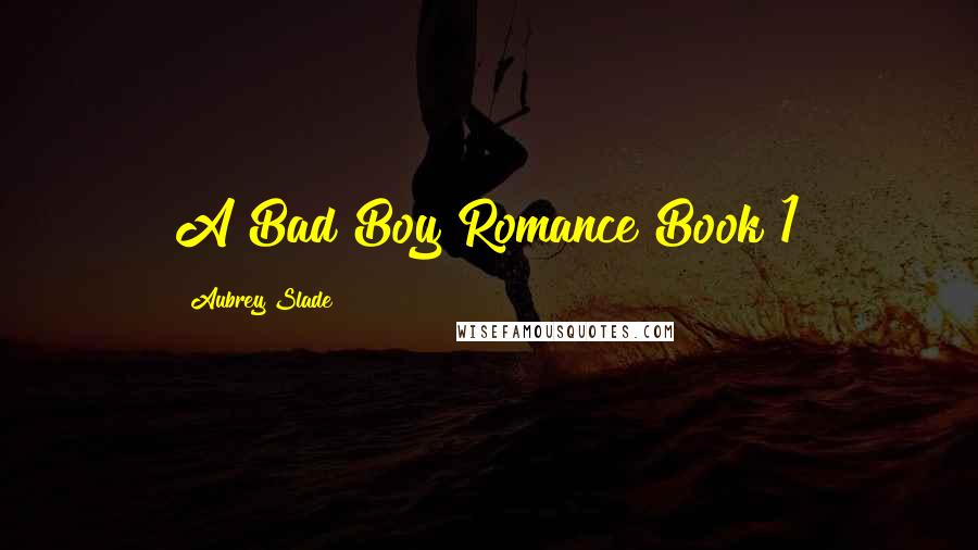 Aubrey Slade Quotes: A Bad Boy Romance Book 1