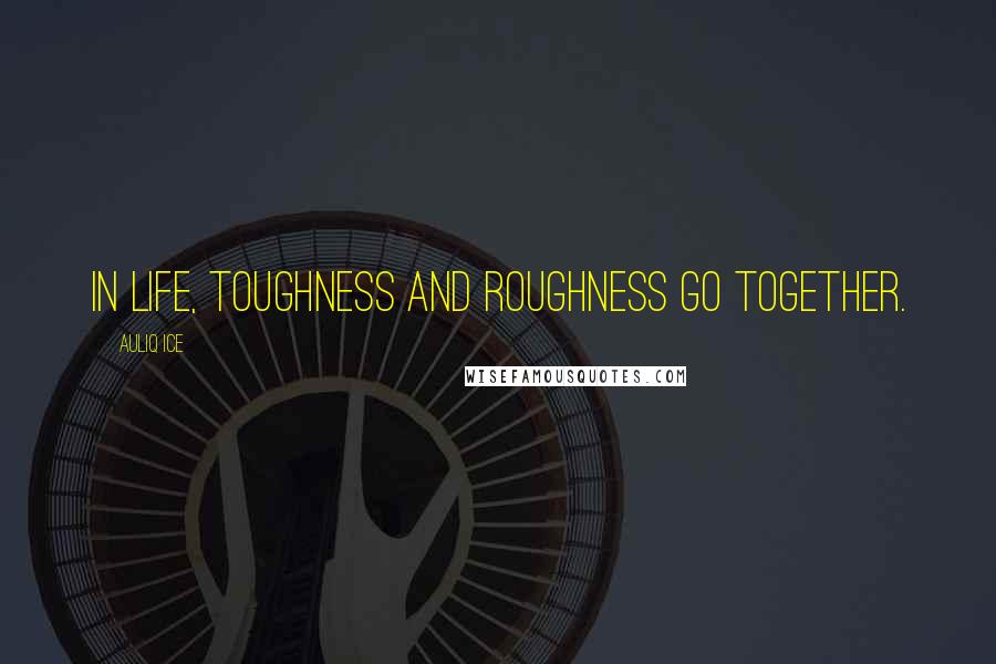 Auliq Ice Quotes: In life, toughness and roughness go together.