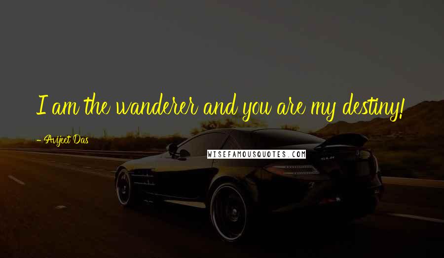 Avijeet Das Quotes: I am the wanderer and you are my destiny!