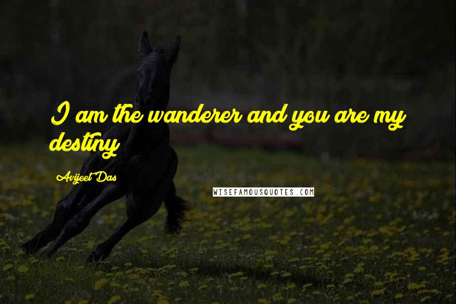 Avijeet Das Quotes: I am the wanderer and you are my destiny!