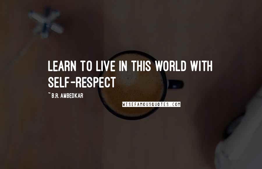 B.R. Ambedkar Quotes: Learn to live in this world with self-respect