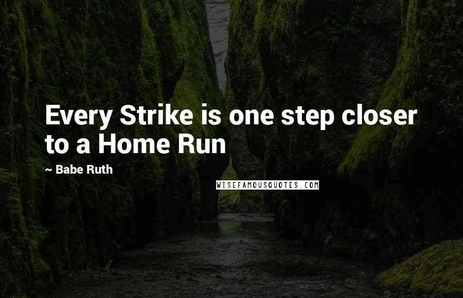 Babe Ruth Quotes: Every Strike is one step closer to a Home Run