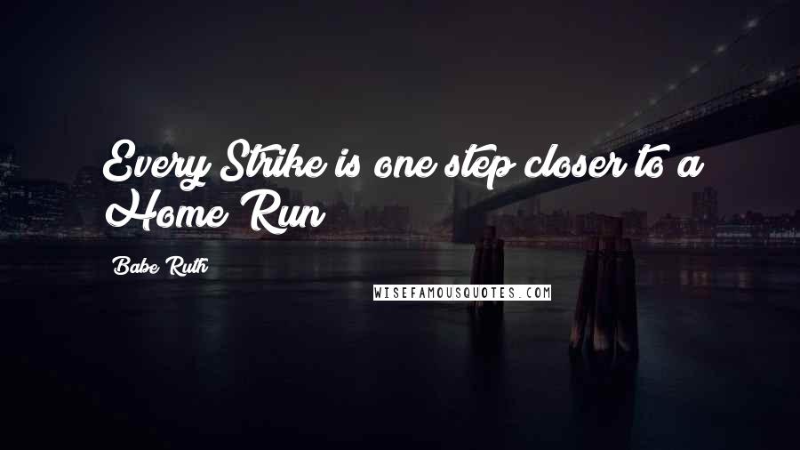 Babe Ruth Quotes: Every Strike is one step closer to a Home Run