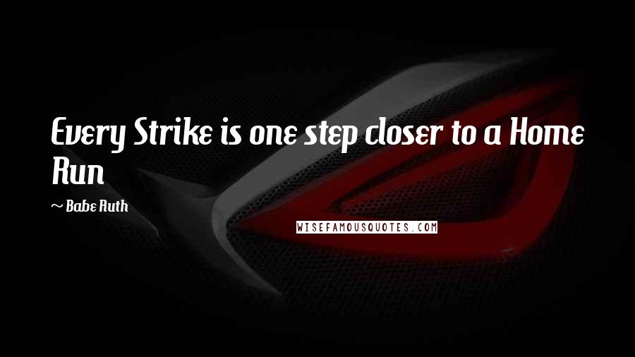 Babe Ruth Quotes: Every Strike is one step closer to a Home Run