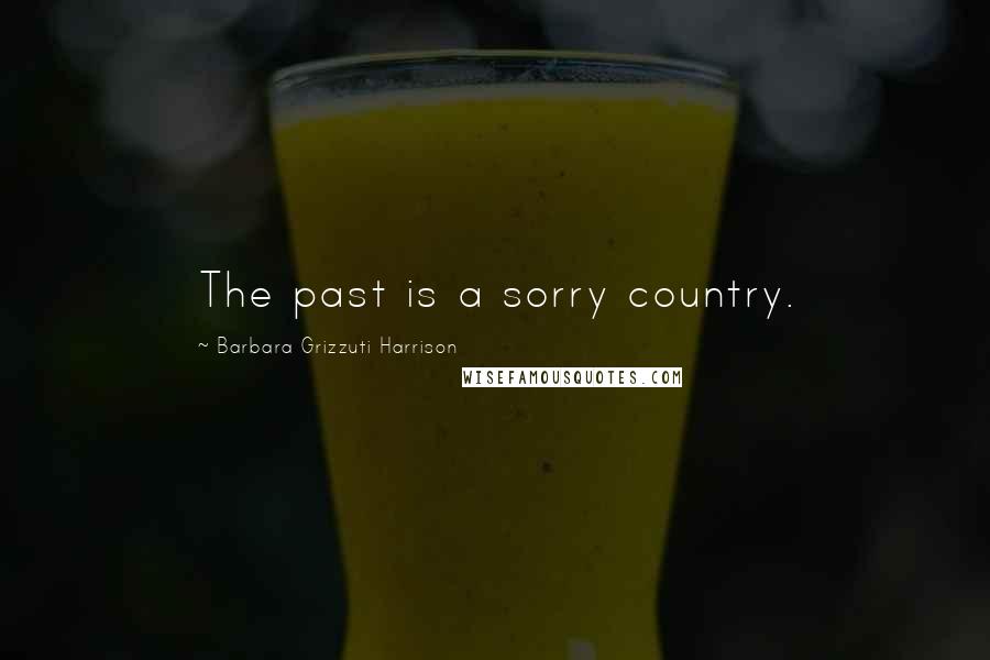Barbara Grizzuti Harrison Quotes: The past is a sorry country.