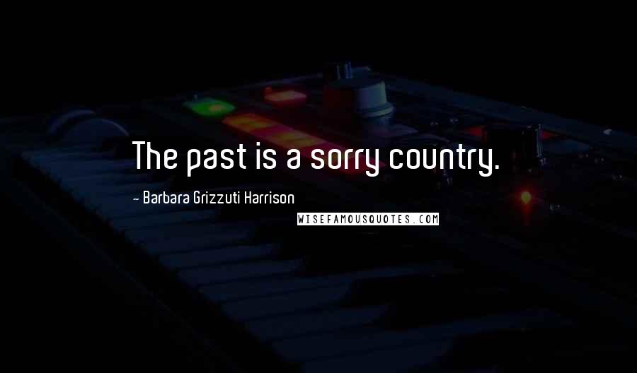 Barbara Grizzuti Harrison Quotes: The past is a sorry country.