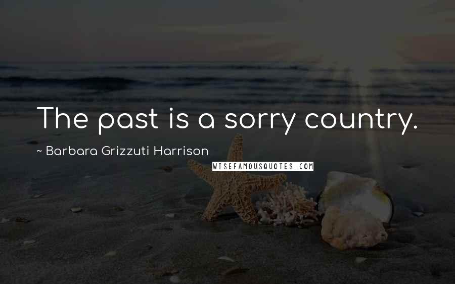 Barbara Grizzuti Harrison Quotes: The past is a sorry country.