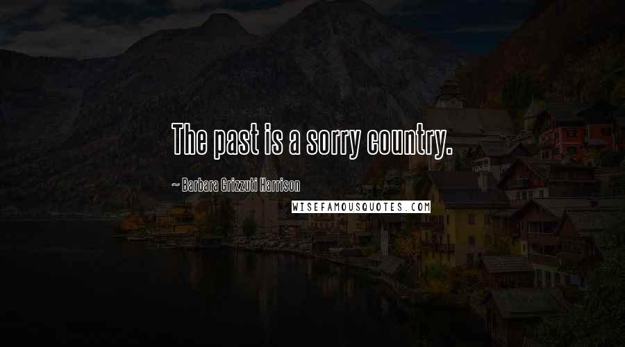 Barbara Grizzuti Harrison Quotes: The past is a sorry country.