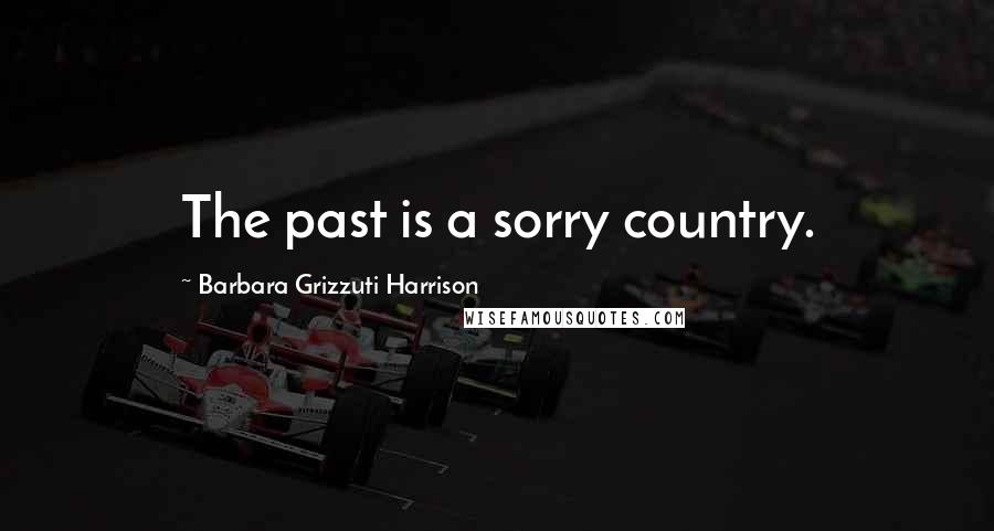 Barbara Grizzuti Harrison Quotes: The past is a sorry country.