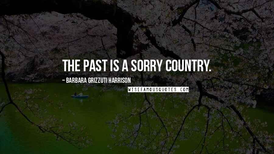 Barbara Grizzuti Harrison Quotes: The past is a sorry country.