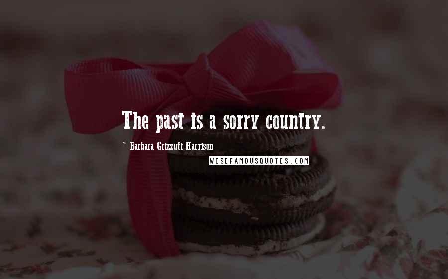 Barbara Grizzuti Harrison Quotes: The past is a sorry country.