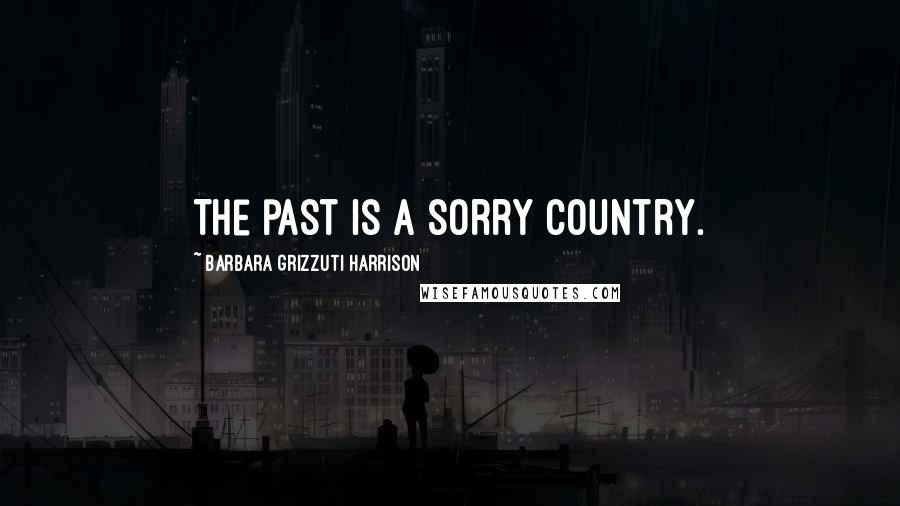 Barbara Grizzuti Harrison Quotes: The past is a sorry country.