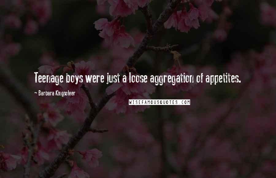 Barbara Kingsolver Quotes: Teenage boys were just a loose aggregation of appetites.