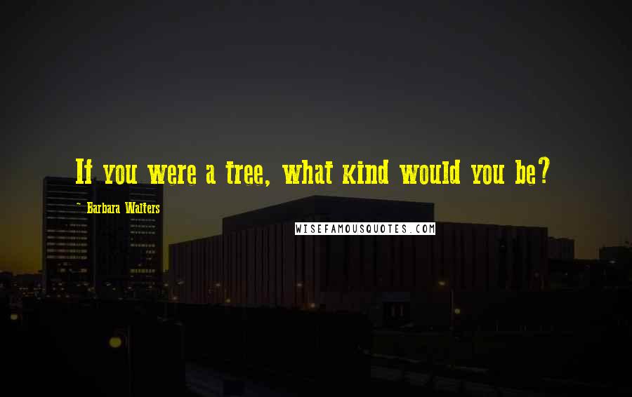 Barbara Walters Quotes: If you were a tree, what kind would you be?