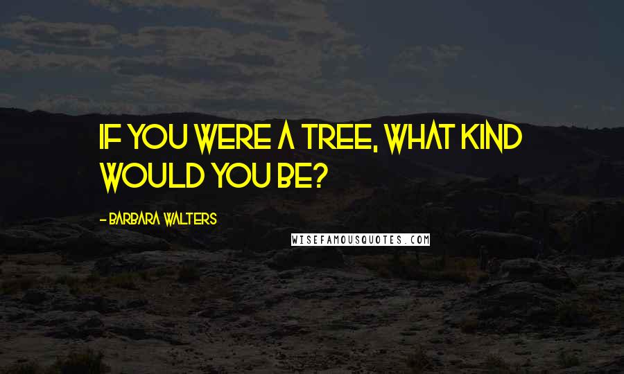 Barbara Walters Quotes: If you were a tree, what kind would you be?