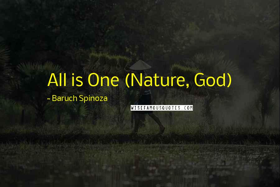 Baruch Spinoza Quotes: All is One (Nature, God)