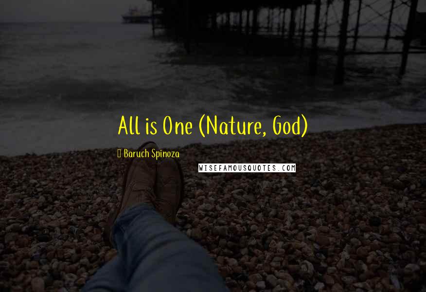 Baruch Spinoza Quotes: All is One (Nature, God)