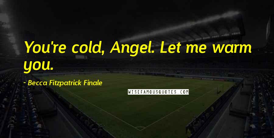 Becca Fitzpatrick Finale Quotes: You're cold, Angel. Let me warm you.