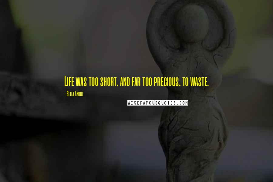 Bella Andre Quotes: Life was too short, and far too precious, to waste.