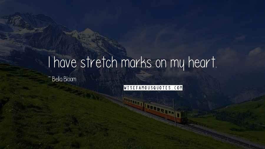 Bella Bloom Quotes: I have stretch marks on my heart.