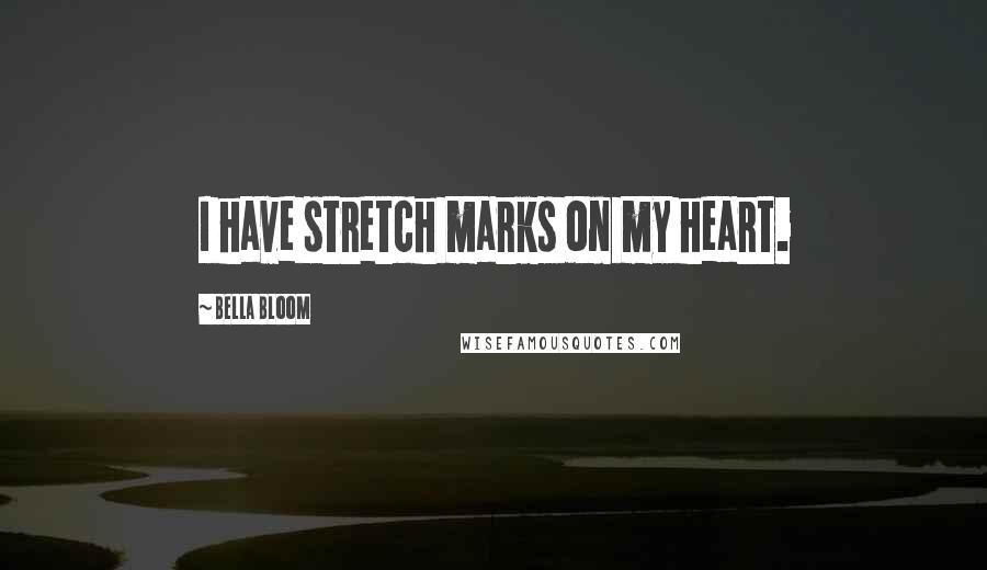 Bella Bloom Quotes: I have stretch marks on my heart.