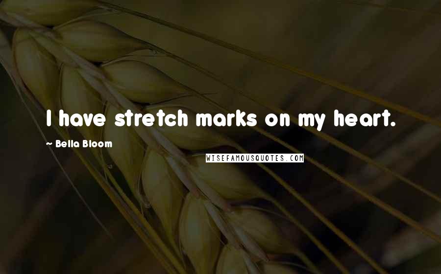 Bella Bloom Quotes: I have stretch marks on my heart.