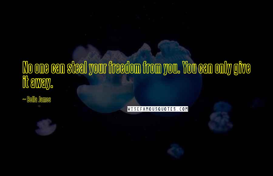 Bella James Quotes: No one can steal your freedom from you. You can only give it away.