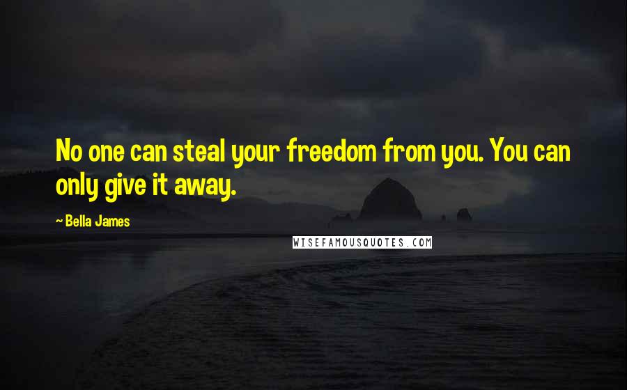 Bella James Quotes: No one can steal your freedom from you. You can only give it away.