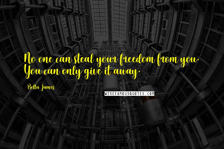 Bella James Quotes: No one can steal your freedom from you. You can only give it away.