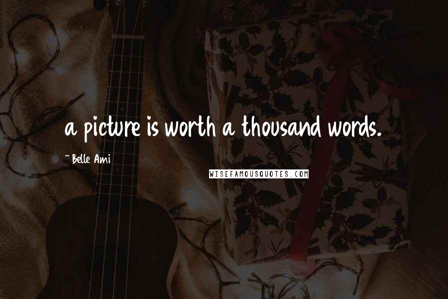 Belle Ami Quotes: a picture is worth a thousand words.