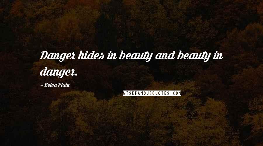 Belva Plain Quotes: Danger hides in beauty and beauty in danger.