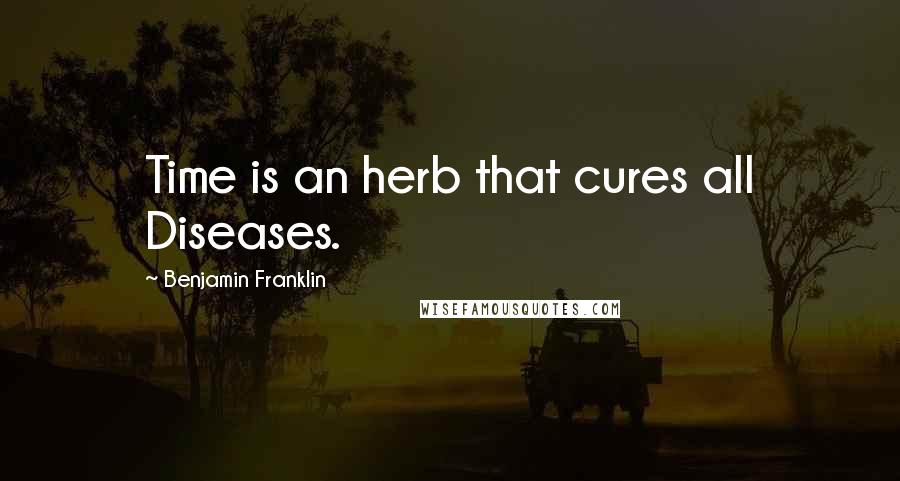 Benjamin Franklin Quotes: Time is an herb that cures all Diseases.